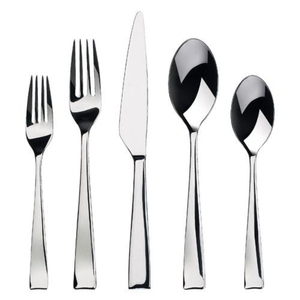 Ensemble de couverts en acier inoxydable de style moderne avec finition miroir, compatible lave-vaisselle, pour mariage et usage domestique, en solde. - Product Image 3