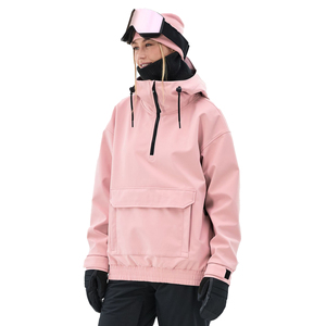 Veste de ski pour femmes, imperméable 5000 mm, coupe-vent, isolée, respirante, avec capuche, vêtements de sport d'hiver, personnalisable OEM - Product Image 6