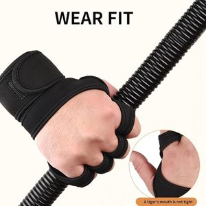 Customized Logo Weightlifting Sports Workout <b>Gloves</b> with Wrist Support <b>Weight</b> Lifting <b>Gloves</b> for Gym Palm Protection Cycling - Product Image 2