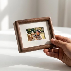 Marco de Fotos de Madera Sólida, Ecológico, Creativo, Hecho a Mano, Duradero, Ligero, Mini, de Sobremesa, Rústico, Minimalista, con Forma Personalizada - Product Image 2
