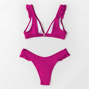 Conjunto de Bikini Sexy con Tiras, Moda 2026, Corte Alto, Push-Up, Dos Piezas, Traje de Baño Brasileño para Mujer, Ropa de Playa de Verano - Product Image 5