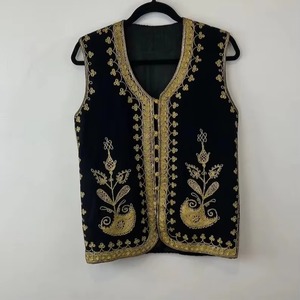 Elegante Chaleco Tradicional Afgano de Lana para Hombre, con Bordado Intrincado a Mano, de Secado Rápido y Transpirable, para Otoño - Product Image 2