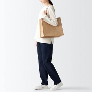 Sac fourre-tout en jute écologique Oceanic Global avec poignée non tissée, fermeture ouverte, logo personnalisé imprimé, sac de courses promotionnel pour - Product Image 2