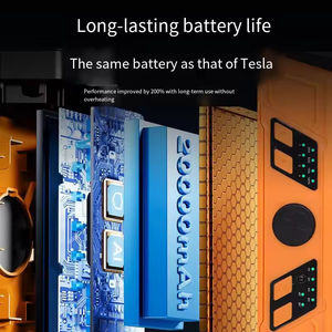 Ventilador de Camping para Exteriores con Energía Solar, Carga USB, Brújula, Luz LED, Batería de 10000mAh, 10W de Potencia, Viento Fuerte, Temporizador, para Pesca - Product Image 5