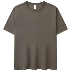 Custom Logo High Quality Heavy Weight <b>Boxy</b> Fit 100% Cotton Drop Shoulder Solid Plain Oversized <b>T</b> <b>Shirts</b> for Men - Product Image 4