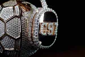 Colgante de Moissanita Tridimensional de 3-4 pulgadas, Estilo Hip Hop Iced, Unisex, con Cadena de Plata 925 a juego, Diseño 'Big Earth' - Product Image 5