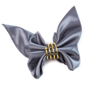 Ronds de serviette dorés, lot de 4, supports décoratifs pour serviettes de table, design rond classique pour table à manger, mariage, fête, restaurant - Product Image 6
