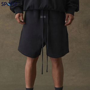Shorts de sport en toile formelle à cordon de serrage pour homme, en coton, séchage rapide, anti-plis, pour l'hiver, idéal pour la course et la gym - Nouveauté très prisée - Product Image 4