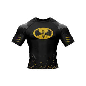 Rashguard OEM ODM Rashguard pour hommes, imprimé par sublimation, en spandex, Rashguard BJJ, Rashguard de gym, Rashguard de surf, Rashguard de plongée, Chemises de compression MMA - Product Image 5