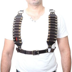 Cinturón de Cuero Genuino para Cartuchos de Rifle con Costuras Reforzadas - Product Image 3