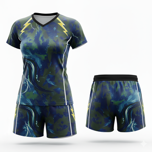 ชุดวอลเล่ย์บอล & รักบี้ออกแบบได้ตามต้องการชุดกีฬาโพลีเอสเตอร์100% แห้งเร็วระบายอากาศได้ดีชุดฝึกทีมพิมพ์โลโก้ได้ตามต้องการ - Product Image 1