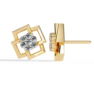 Ajretail 0.21ct HI Color VS-SI Clarity Natural Diamond Earrings with Eternal Prism Elegant and Luxurious - Product Image 4