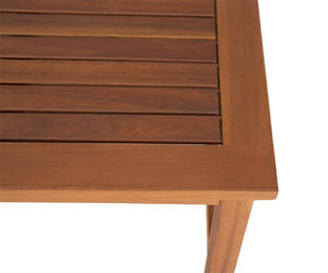 Table basse rectangulaire à lattes en bois massif, moderne et élégante pour les cours, les hôtels, les villas, l'ensemble de meubles d'extérieur fabriqués au Vietnam - Product Image 4