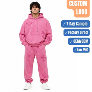 Ensemble de survêtement léger pour homme : sweat-shirt et pantalon de jogging, impression personnalisée, couleur personnalisée, commande en gros - Product Image 1