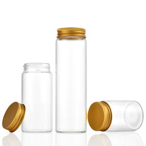 Groothandel heldere glazen reageerbuizen snoep badzout verpakking reageerbuizen met schroefdop - Product Image 3