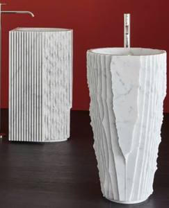 Lavabo de Mármol Tallado a Mano de Lujo Moderno - Lavabo Independiente Premium para Muebles de Baño en Hoteles, Resorts y Villas - Product Image 6