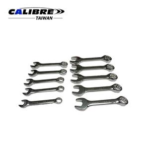 Juego de Llaves Combinadas Cortas TAIWAN CALIBRE de 10 Piezas, 10-19 mm, Material CRV, Estándar ANSI, Reparación Automotriz, Soporte OEM - Product Image 3