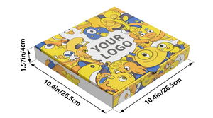 Caja de Pizza Plegable Corrugada Ecológica de Grado Alimenticio, Impresa Personalizada, Duradera, para Comida para Llevar, Entrega de Comida Rápida, Embalaje de Papel - Product Image 3