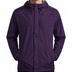Men's Purple <b>Vintage</b> Waterproof <b>Windbreaker</b> Jacket OEM Custom Manufacturer Sport Coach Stand Breathable Winter High Performance - Product Image 1