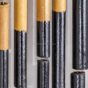 ม่านลูกปัดไม้ไผ่ทำด้วยมือเป็นมิตรกับสิ่งแวดล้อมม่านม้วนสัญลักษณ์สันติภาพสำหรับตกแต่งบ้านงานแต่งงานออกแบบตามต้องการ - Product Image 2