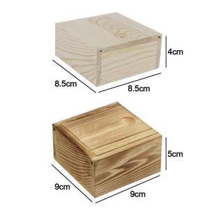 Caja de Joyería de Madera Tallada de Lujo con Tapa Deslizante, Almacenamiento Ecológico para Recuerdos, Tesoros y Objetos Vintage - Product Image 4