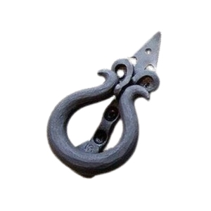 Custom Matte Black <b>Gothic</b> <b>Ring</b> Door Handle Cast Iron Sunburst Backplate Front Door Knocker Heavy Duty Exterior Gate Pull - Product Image 5