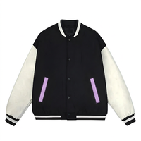 Blouson Bomber Vintage Homme Grande Taille 2026 en Toile Brodé 100% Laine Vente en Gros