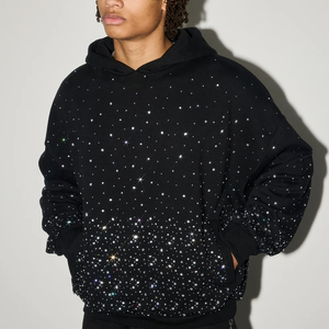 Sudaderas con Pedrería Personalizadas con Logotipo, Talla y Color, para Hombre, 100% Algodón, MOQ Bajo, Ropa Urbana - Product Image 1