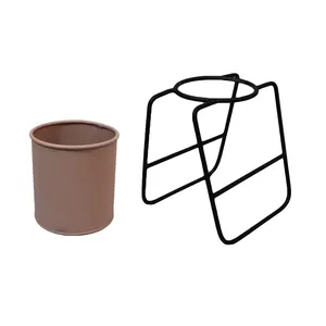 Soporte Moderno para Plantas de Metal con Acabado en Polvo para Uso en Interiores, Soporte de Escritorio para Plantas, Estilo Minimalista - Product Image 3