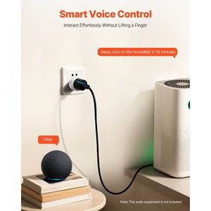 Paquete de 4 enchufes inteligentes WiFi blancos que funcionan con Alexa y Google Home Smart Home Outlet Device - Product Image 3