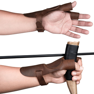 Protector de mano ergonómico para tiro con arco, superficie antideslizante para un puntería estable y un mejor rendimiento en el campo de tiro - Product Image 2