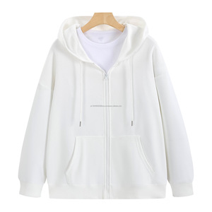 Sudadera con Capucha Personalizada de Moda para Exteriores, Estilo Francés, Impresión Serigráfica, Cierre de Cremallera - Product Image 1