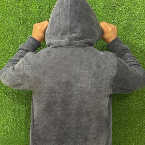 Vente Flash : Nouveaux Hoodies Homme Effet Délavé Acide, Style Unique et Respirant, Matière de Qualité Supérieure, Prix de Gros Abordable - Product Image 5