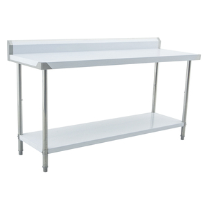 Prezzo di <span class=keywords><strong>fabbrica</strong></span> tavolo <span class=keywords><strong>da</strong></span> lavoro <span class=keywords><strong>cucina</strong></span> commerciale servizio cibo in acciaio inox doppio strato tavolo <span class=keywords><strong>da</strong></span> lavoro all'aperto Barbecue tavolo - Product Image 2