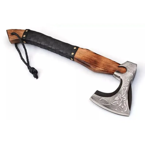 Cabeza de martillo de acero de alto carbono de alta calidad al por mayor con mango de madera de palisandro y revestimiento de cuero y agarre de cuero - Product Image 3