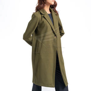 Abrigo Largo de Invierno para Mujer, de Lona Transpirable con Exterior de Lana, Corte Casual Simple, Fácil de Usar - Product Image 2