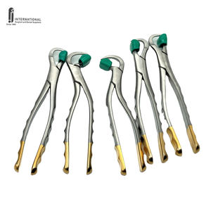 Pinces dentaires molaires universelles de qualité supérieure, lot de 2, en acier inoxydable, ergonomiques, antirouille, certifiées de classe I, chirurgicales - Product Image 1