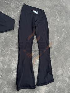 Custom Logo Women <b>Workout</b> 2 Piece Set Stand Collar Zip Up <b>Jacket</b> Drawstring Wide Leg Sweatpants Gym Daily Wear Warm Tracksuit - Product Image 6