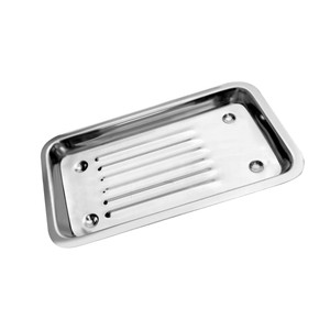 Plateau pour instruments dentaires en acier inoxydable de haute qualité 4x8 pouces – Plateau de laboratoire chirurgical autoclavable réutilisable - Product Image 5
