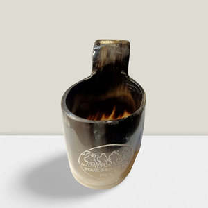 Jarra de Cerveza de Cuerno de Búfalo Four Brothers Mead, Estilo Vikingo Hecha a Mano con Asa, Diseño Vintage Ecológico - Product Image 2
