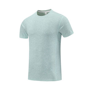 Regular Fit Men's T-Shirt 100% Cotton Anti-Wrinkle O-Neck with Contrast Stitching <b>Knitted</b> - Product Image 5