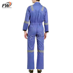 Combinaison de travail en coton et cuir, style le plus récent, fabriquée au Pakistan, avec logo personnalisé, pour la construction et les travaux à haute température. - Product Image 6