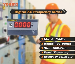 YOKINS Y4-Hz เครื่องวัดความถี่ดิจิตอล True RMS 30-400Hz 15-600VAC 96x48 มม. - Product Image 3