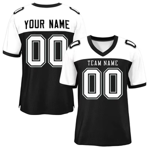 Maillot de football américain par sublimation 2026 personnalisé pour homme, respirant, col en V, pour adultes, imprimé - Product Image 4