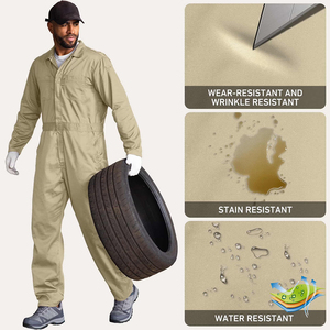 Combinaison de travail industrielle la plus vendue, couleur unie, résistante aux taches, pour hommes adultes, vêtements de travail de sécurité - Product Image 3