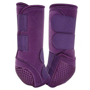 Lot de 4 protections de jambes pour chevaux, accessoires équestres de qualité supérieure, protège-tendons en néoprène, bottes de sport équestres, bottes médicinales pour chevaux - Product Image 1