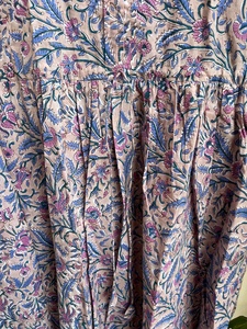 Vestido de Algodón Indio Estampado a Mano 2026, Superventas, 100% Bordado Floral, Túnica Informal, Vestido Largo a Precio de Fábrica - Product Image 6