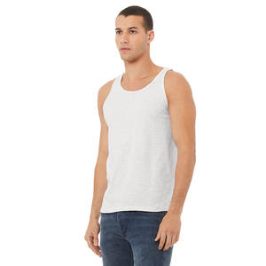 BELLA+CANVAS ®   Camiseta sin mangas unisex 100% algodón peinado y hilado en anillo Airlume, camiseta sin mangas con cuello redondo para hombre - Product Image 6