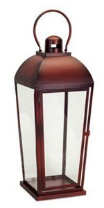 โคมไฟโลหะและแก้วดีไซน์ทันสมัย พร้อมโคมไฟเทียนโลหะเคลือบสีบรอนซ์ สำหรับตกแต่งบ้านภายนอก ทำด้วยมือ รับสั่งทำตามแบบ - Product Image 2