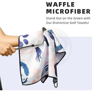 Toalla de golf ligera, fácil de plegar, de estructura duradera, para viajes y limpieza en deportes al aire libre. - Product Image 5